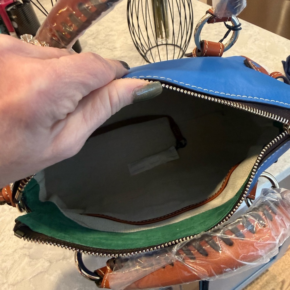 Dooney and Bourke cobalt satchel - Picture 13 of 16